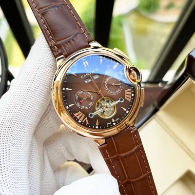 Cartier Stainless Steel Automatic Movement 44*12MM Men's Fashion Wrist Watch